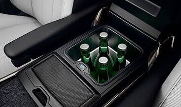 Front centre console refrigerator compartment
